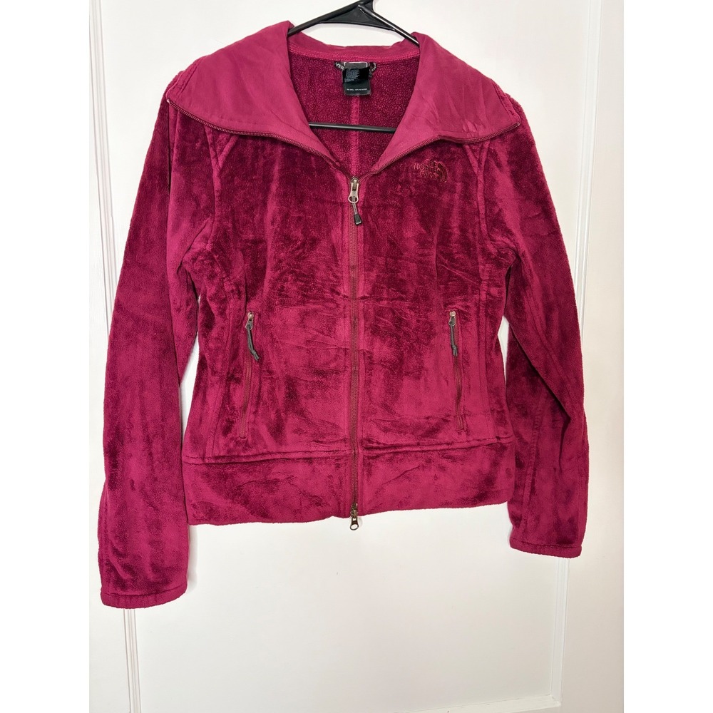 The North Face Fleece Jacket Berry Pink Burgundy Full Zip Womens XS Gorpcore